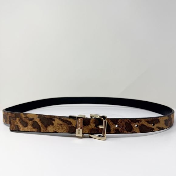 Michael Kors Leopard Print Leather Belt – Size Small main image 8